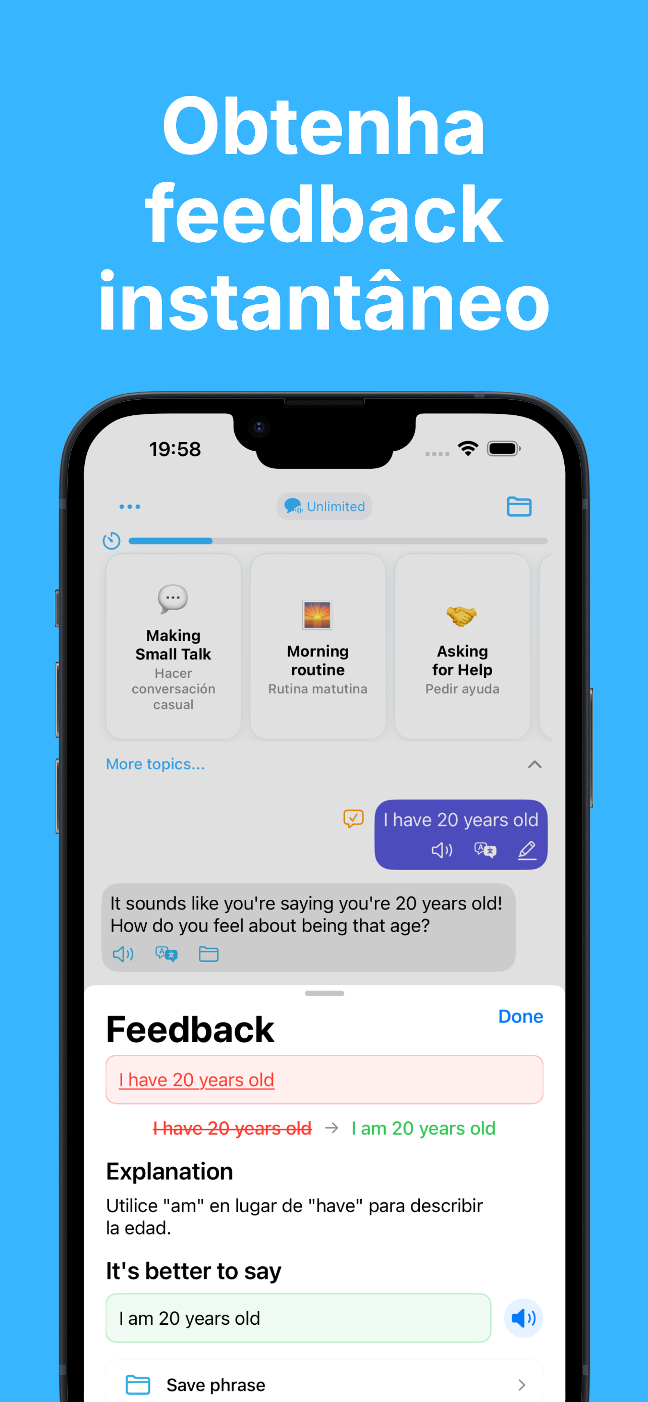 Recurso de Feedback Instantâneo